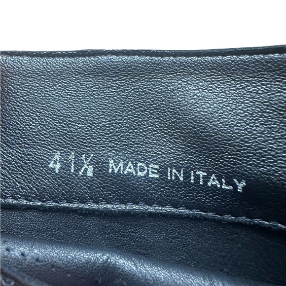 JIMMY CHOO LONDON WYLIE EAGLE BIRD LEATHER BOOT BLACK MOTO - Picture 5 of 16